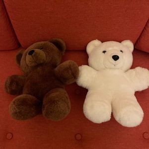 2 Plush Teddy Bears.